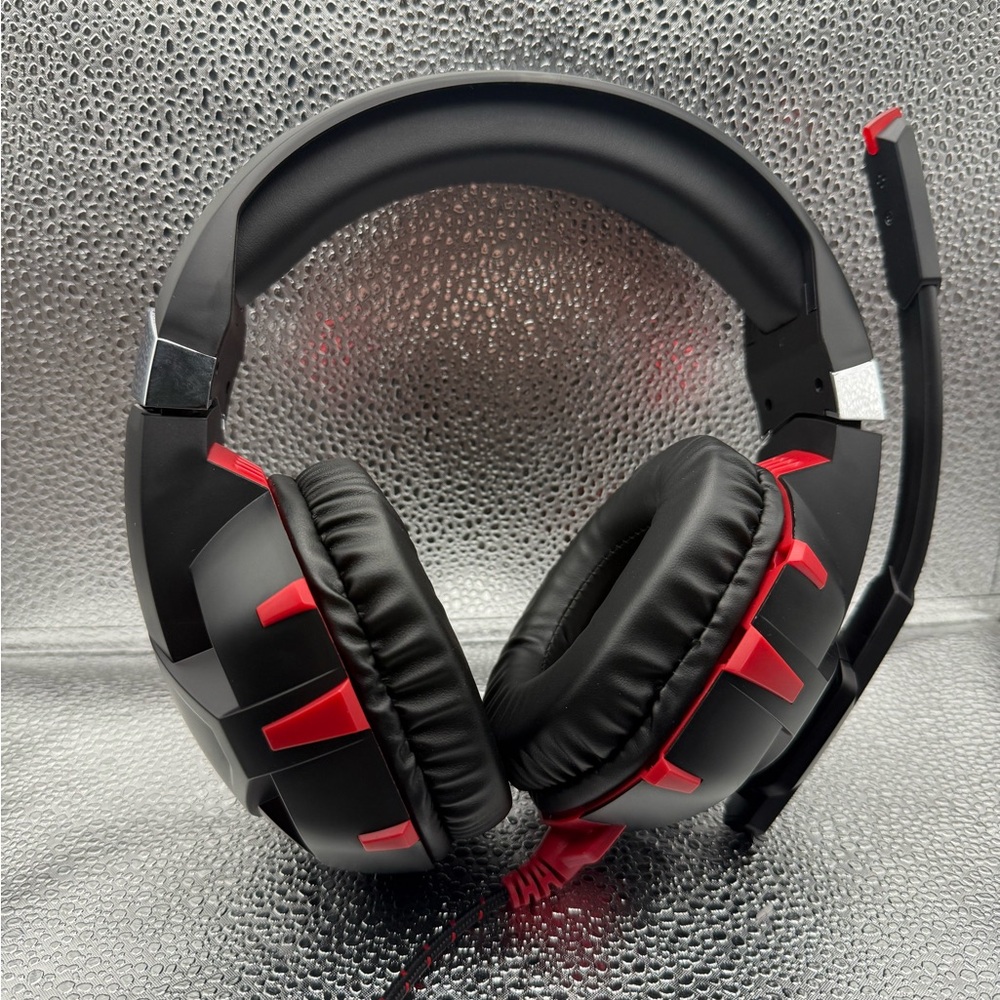 Black and Red Gaming Headset - K2 Pro High Performance Professional Headset EUC